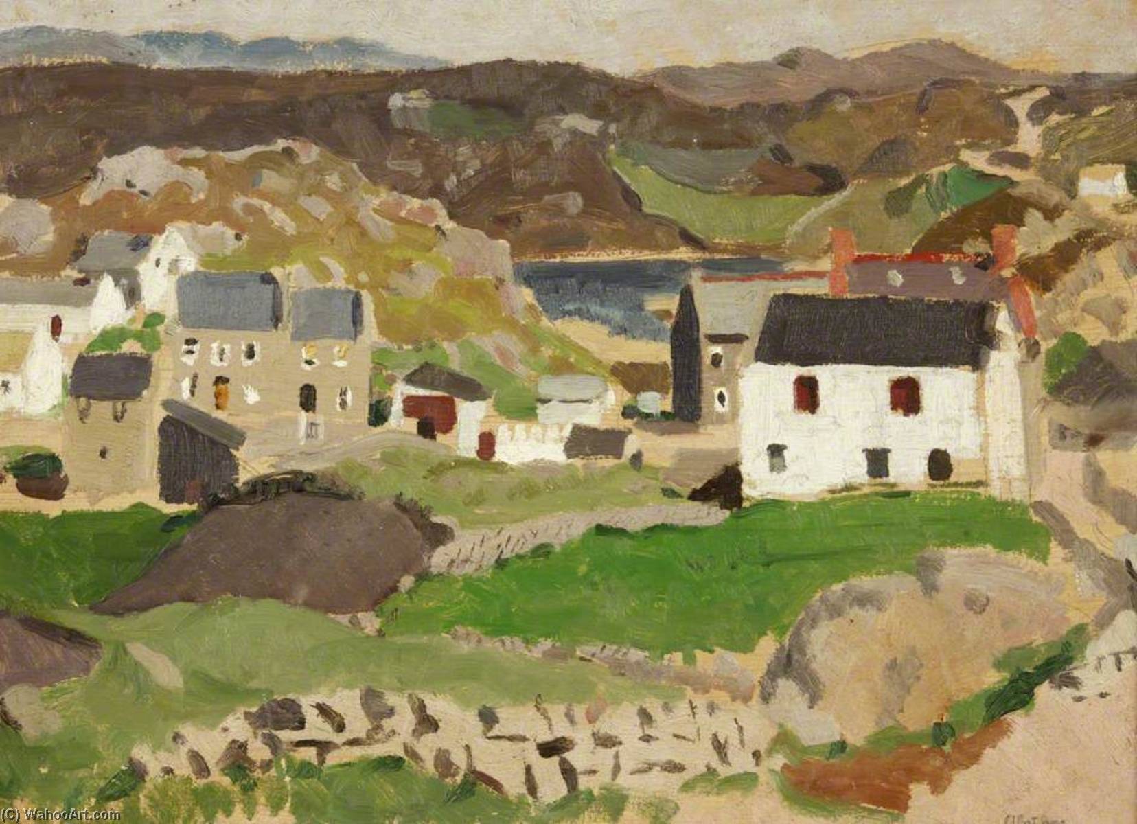 Wikioo.org - The Encyclopedia of Fine Arts - Painting, Artwork by Alethea Garstin - Cashelnagor, County Donegal
