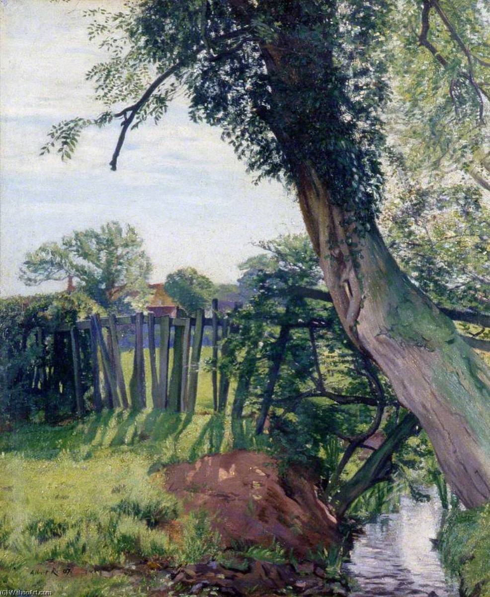 Wikioo.org - The Encyclopedia of Fine Arts - Painting, Artwork by Albert Rutherston - The Brook