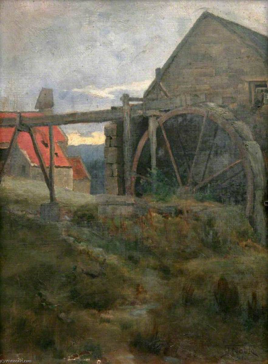 Wikioo.org - The Encyclopedia of Fine Arts - Painting, Artwork by James Campbell Noble - A Watermill