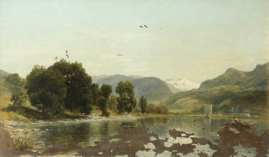 Wikioo.org - The Encyclopedia of Fine Arts - Painting, Artwork by Thomas Danby - The Lake of Lucerne