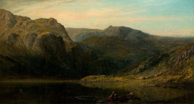 Wikioo.org - The Encyclopedia of Fine Arts - Painting, Artwork by Thomas Danby - Mountain Scene