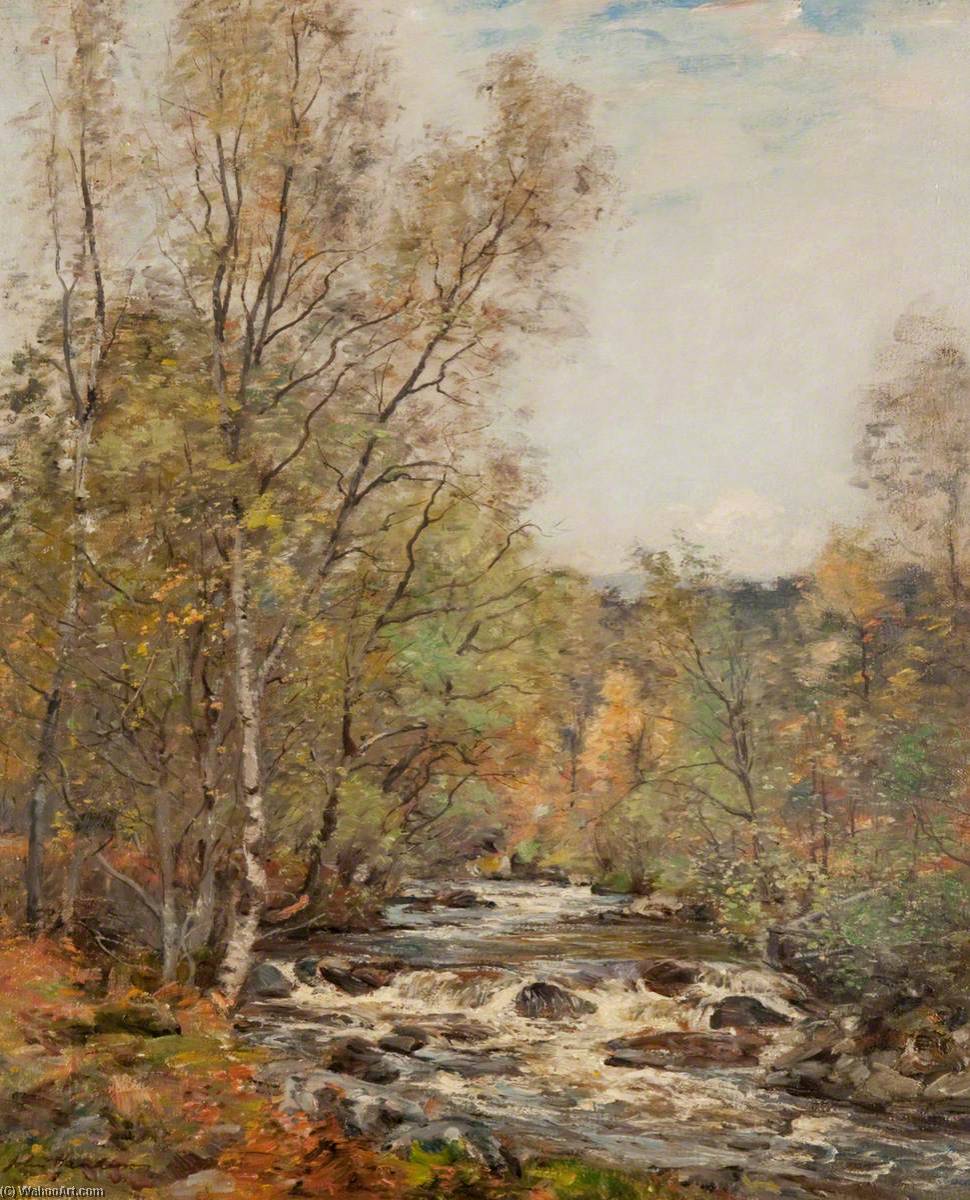 Wikioo.org - The Encyclopedia of Fine Arts - Painting, Artwork by John Henderson - The Moriston River