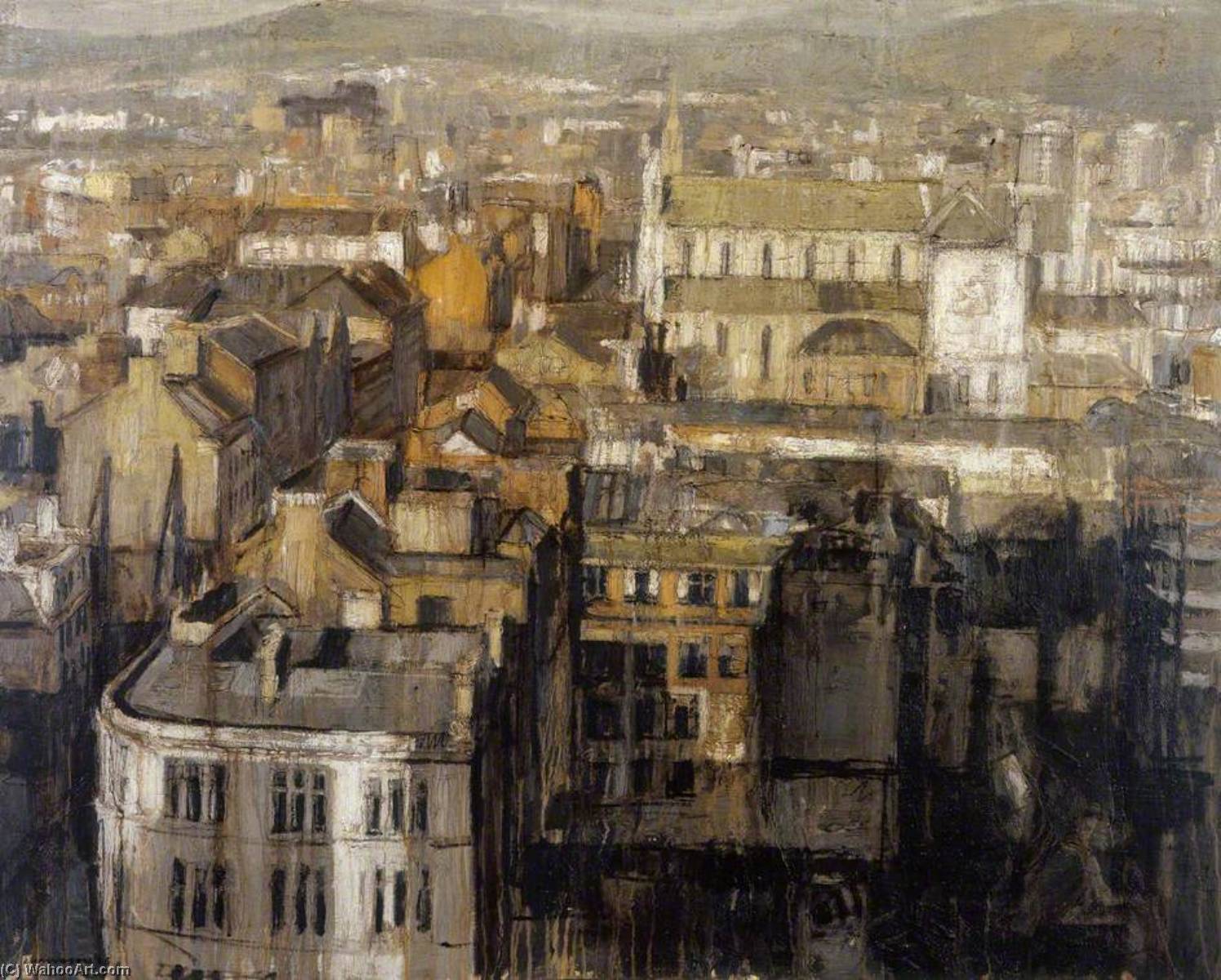Wikioo.org - The Encyclopedia of Fine Arts - Painting, Artwork by Colin Davidson - Belfast Landscape St Anne's from River House