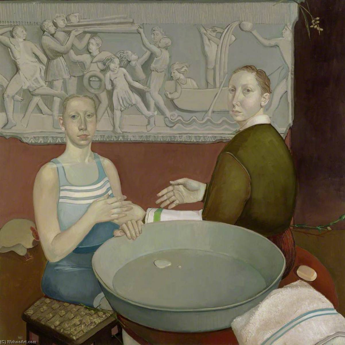 Wikioo.org – L'Enciclopedia delle Belle Arti - Pittura, Opere di Alison Watt - il bagnanti