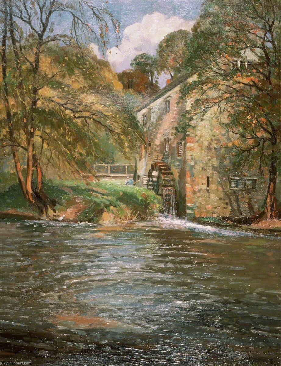 Wikioo.org - The Encyclopedia of Fine Arts - Painting, Artwork by Donald Henry Floyd - Autumn on the Monnow
