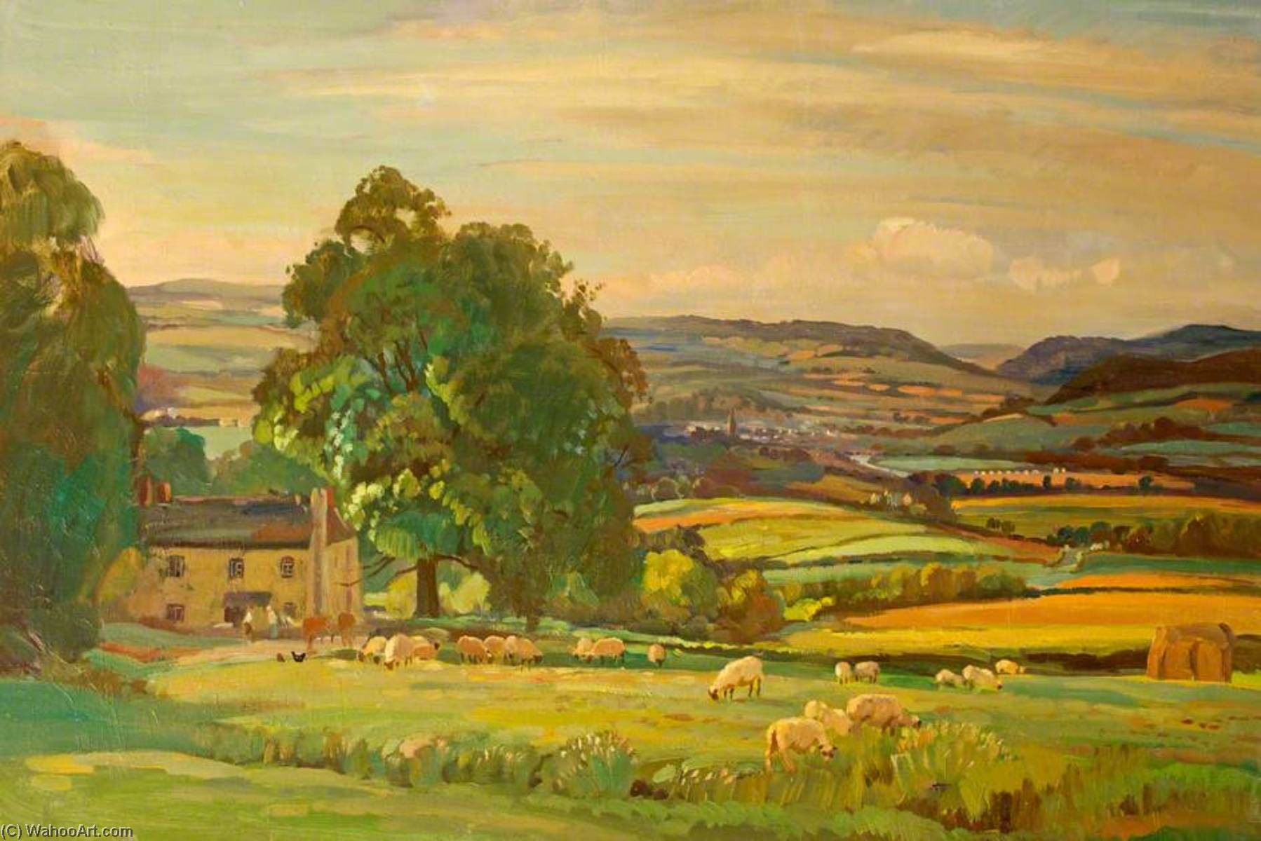 Wikioo.org - The Encyclopedia of Fine Arts - Painting, Artwork by Donald Henry Floyd - Monmouth from Lydart