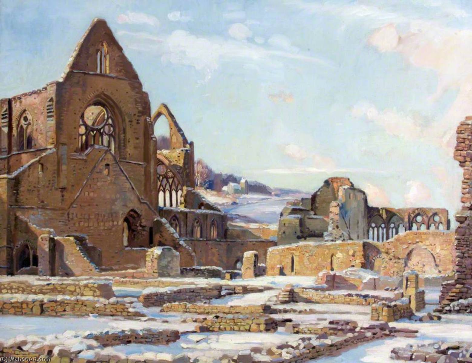 Wikioo.org - The Encyclopedia of Fine Arts - Painting, Artwork by Donald Henry Floyd - Glory of Stones, Tintern Abbey
