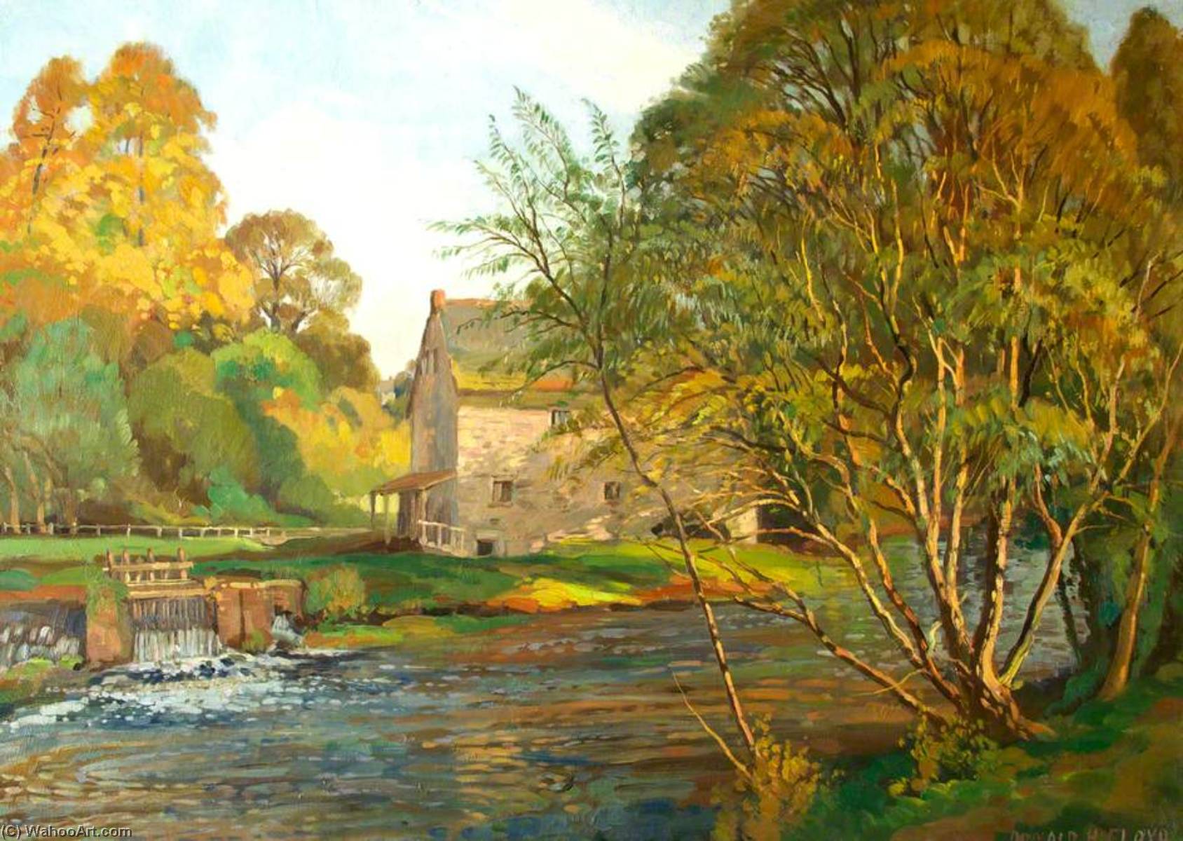 Wikioo.org - The Encyclopedia of Fine Arts - Painting, Artwork by Donald Henry Floyd - Monnow Mill