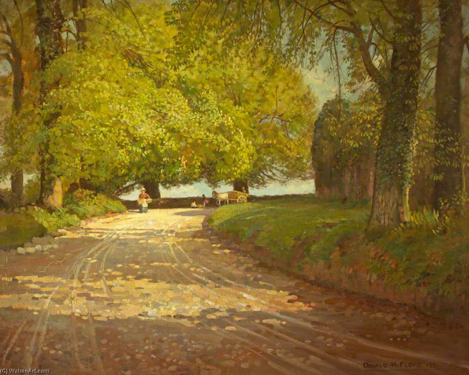 Wikioo.org - The Encyclopedia of Fine Arts - Painting, Artwork by Donald Henry Floyd - Morning at Dewstone, Caldicot
