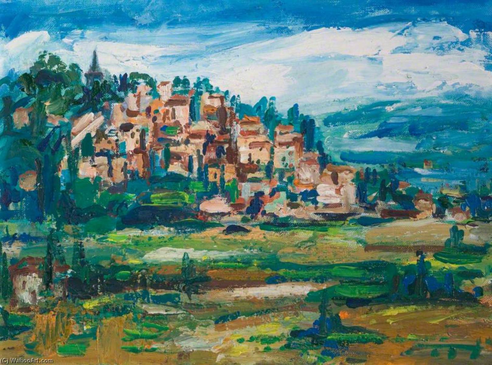 WikiOO.org - Encyclopedia of Fine Arts - Lukisan, Artwork Marjorie Arnfield - Bonnieux, Provence, France