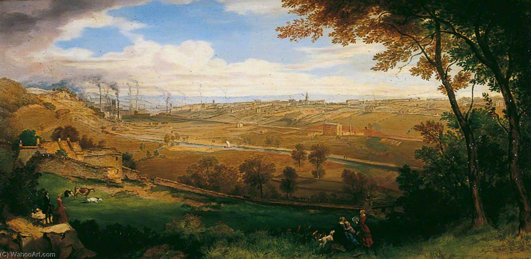 Wikioo.org - The Encyclopedia of Fine Arts - Painting, Artwork by William Cowen - View of Bradford