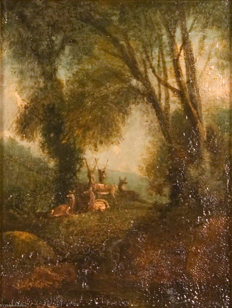 Wikioo.org - The Encyclopedia of Fine Arts - Painting, Artwork by Ambrose Bowden Johns - Newnham Park, Plympton, South
