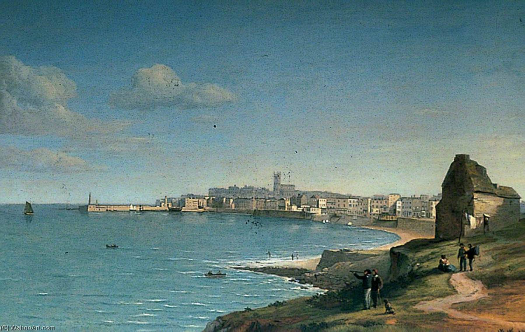 Wikioo.org - The Encyclopedia of Fine Arts - Painting, Artwork by Alfred Clint - Margate, Kent, from Westbrook