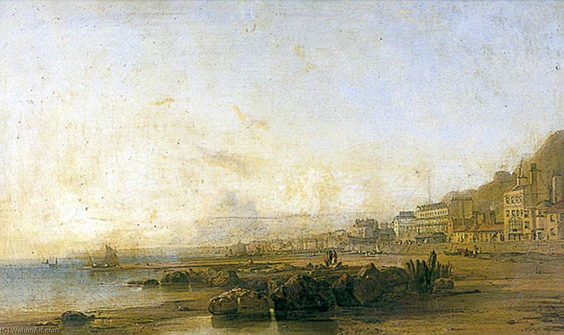 Wikioo.org - The Encyclopedia of Fine Arts - Painting, Artwork by Alfred Clint - View of Hastings, East Sussex