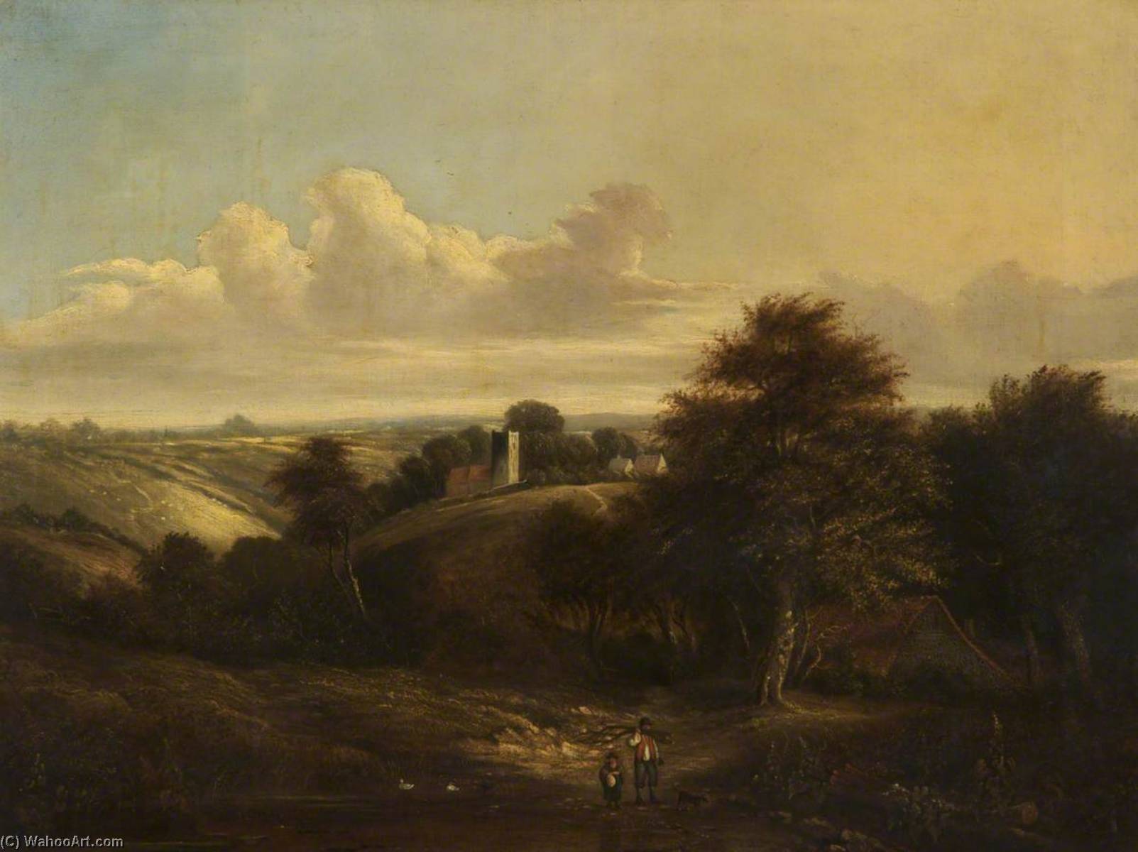 Wikioo.org - The Encyclopedia of Fine Arts - Painting, Artwork by Patrick Nasmyth - View of Freshfield near Bath