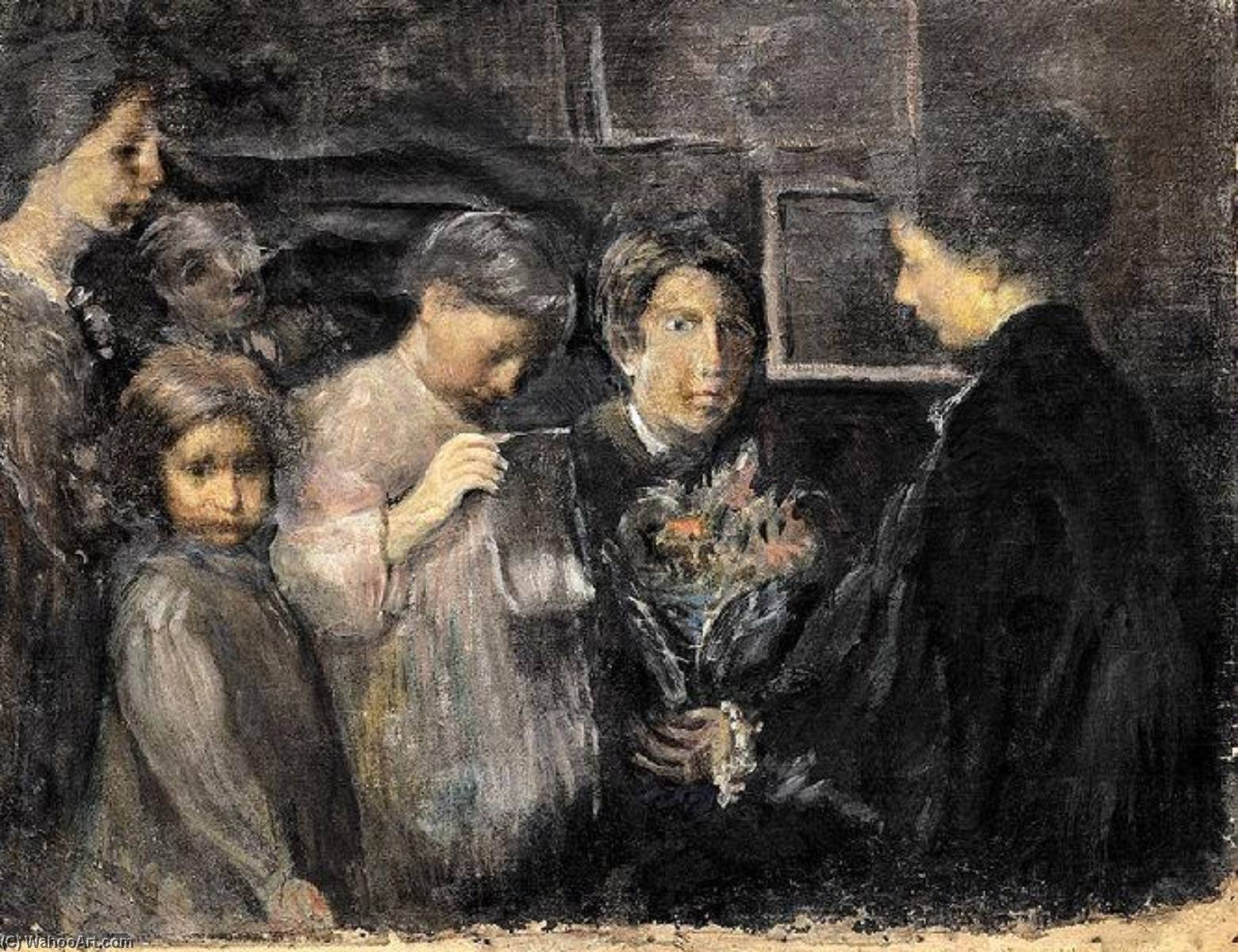 Wikioo.org - The Encyclopedia of Fine Arts - Painting, Artwork by Henri Joseph Castaing - La Fêtes des mères