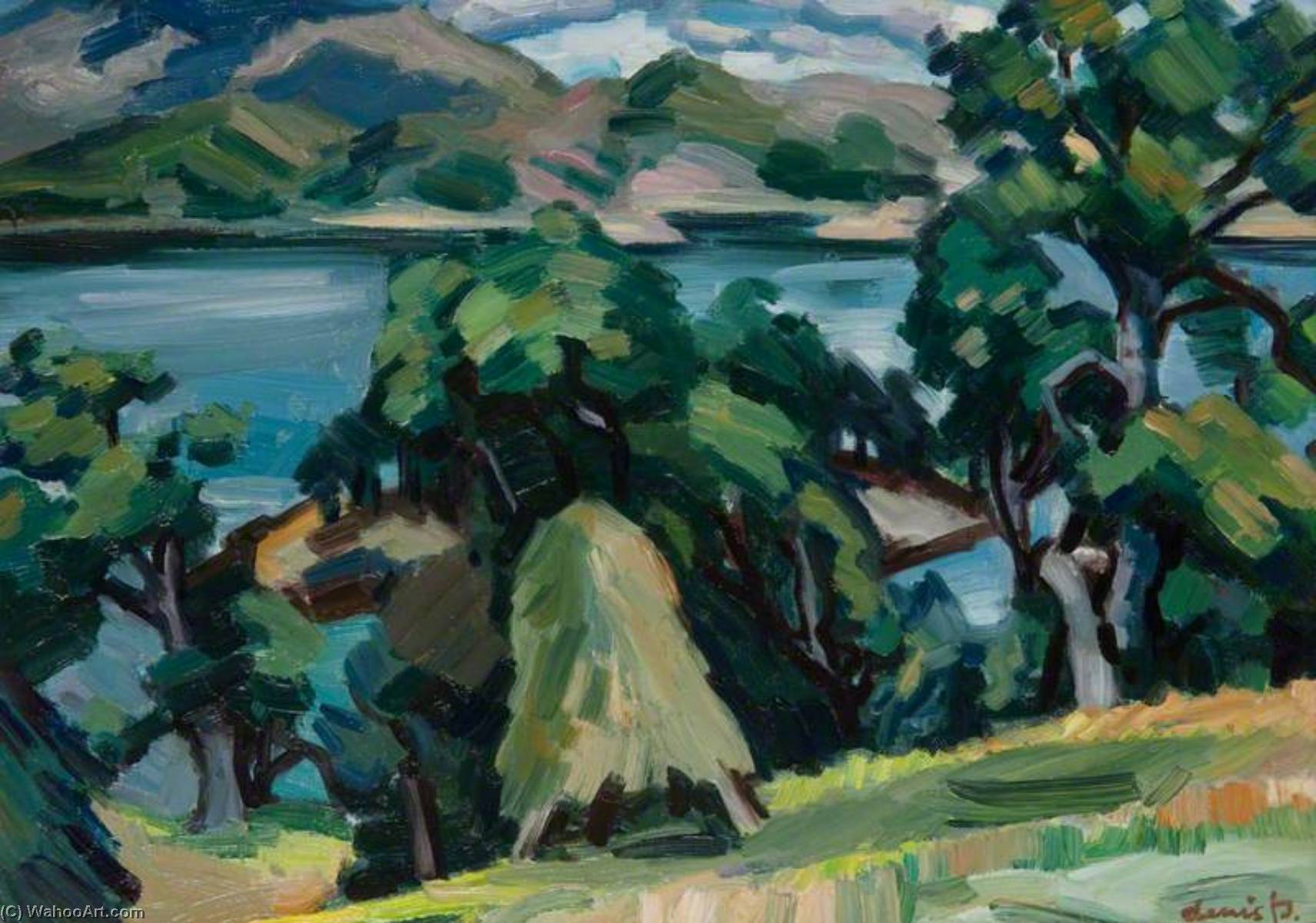 Wikioo.org - The Encyclopedia of Fine Arts - Painting, Artwork by Denis Frederic Neal Peploe - Loch Carron