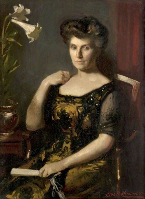 Wikioo.org - The Encyclopedia of Fine Arts - Painting, Artwork by Eric Henri Kennington - Mrs George Struthers (1856–1946)