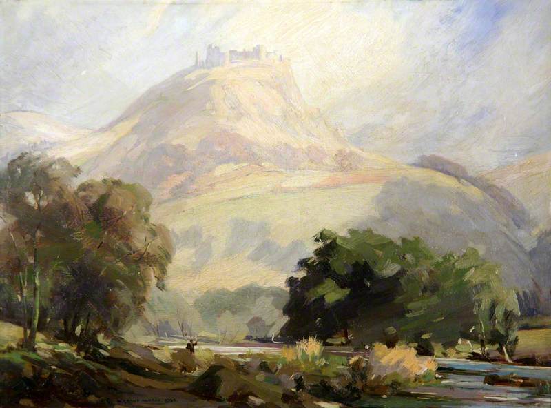 Wikioo.org - The Encyclopedia of Fine Arts - Painting, Artwork by William Grant Murray - Carreg Cennen Castle