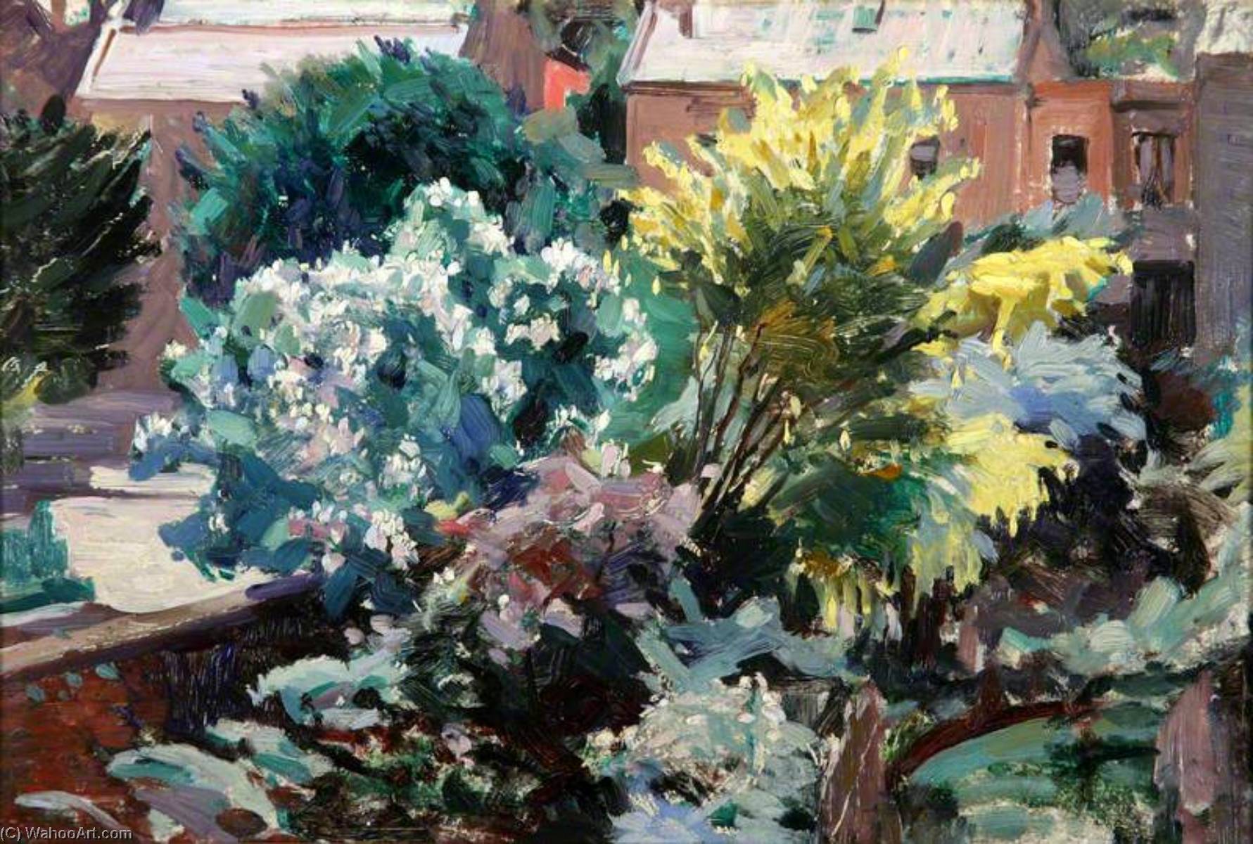 Wikioo.org - The Encyclopedia of Fine Arts - Painting, Artwork by William Grant Murray - Lilac and Laburnum