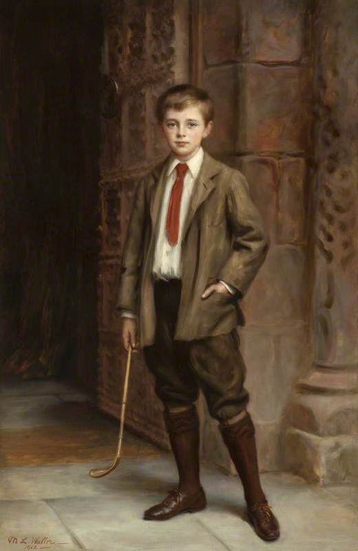 Wikioo.org - The Encyclopedia of Fine Arts - Painting, Artwork by Mary Lemon Waller - William John Montagu Watson Armstrong (1892–1972), 2nd Baron Armstrong of Bamburgh and Cragside, as a Young Boy