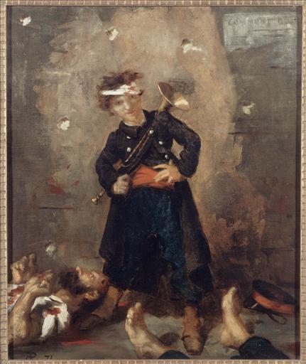 Wikioo.org – L'Encyclopédie des Beaux Arts - Peinture, Oeuvre de Alfred Philippe Roll - L'Exécution d'un trompette sous la Communauté