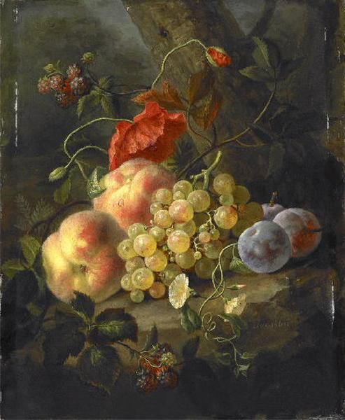 Wikioo.org – L'Encyclopédie des Beaux Arts - Peinture, Oeuvre de Moïse Jacobber - Nature morte aux fruits