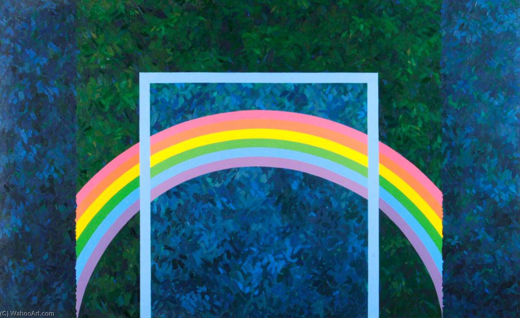 Wikioo.org - The Encyclopedia of Fine Arts - Painting, Artwork by Alan Jefferson - Leaves and Rainbow
