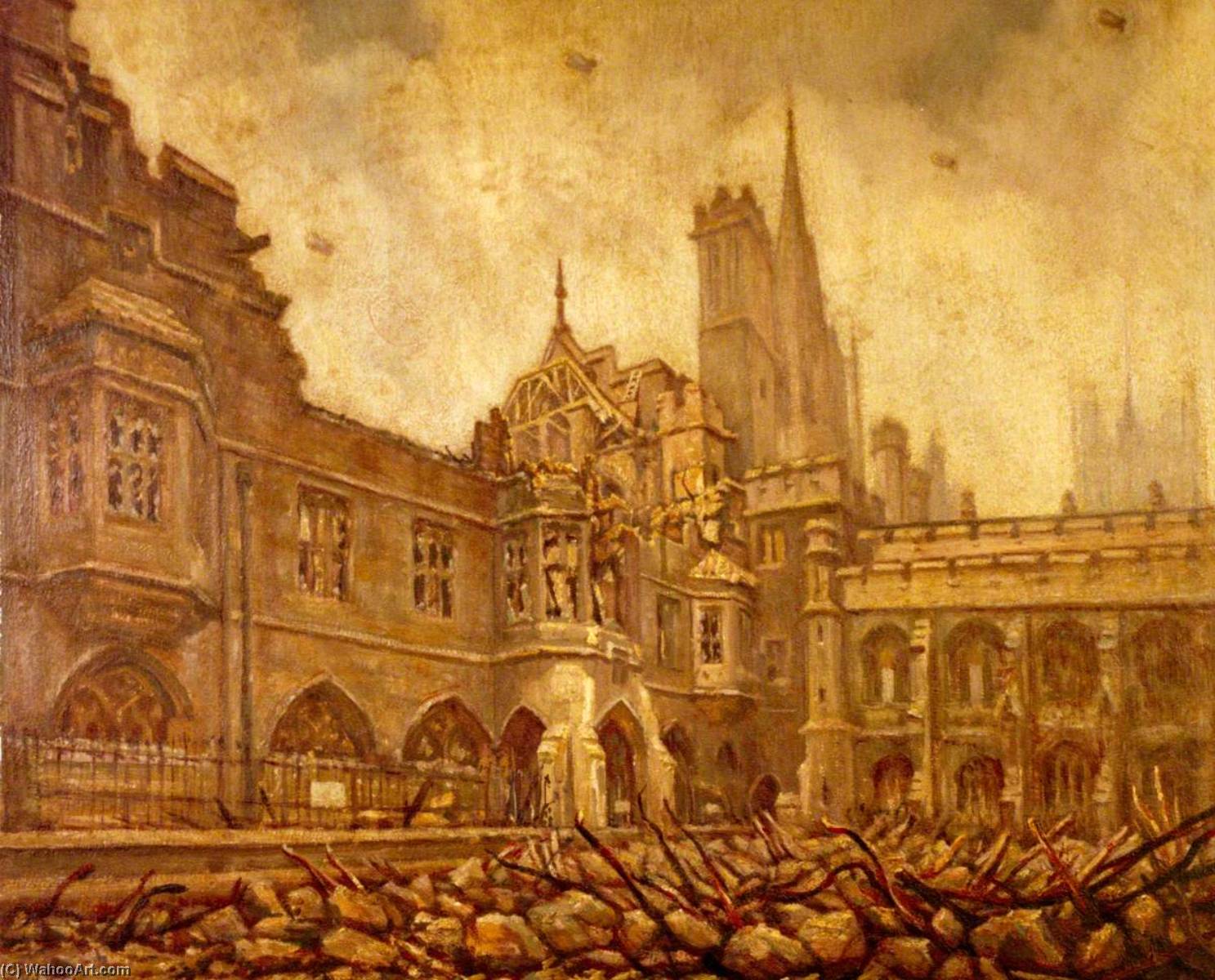 Wikioo.org - The Encyclopedia of Fine Arts - Painting, Artwork by William John Macleod - Houses of Parliament, The Debating Chamber from Star Chamber Court