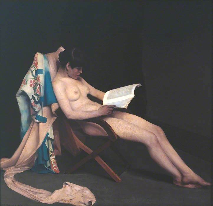Wikioo.org - The Encyclopedia of Fine Arts - Painting, Artwork by Théodore Casimir Roussel - The Reading Girl