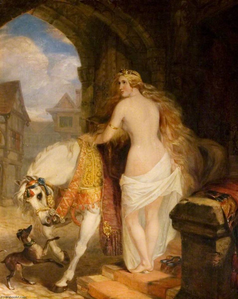 Wikioo.org – L'Encyclopédie des Beaux Arts - Peinture, Oeuvre de Marshall Claxton - lady godiva