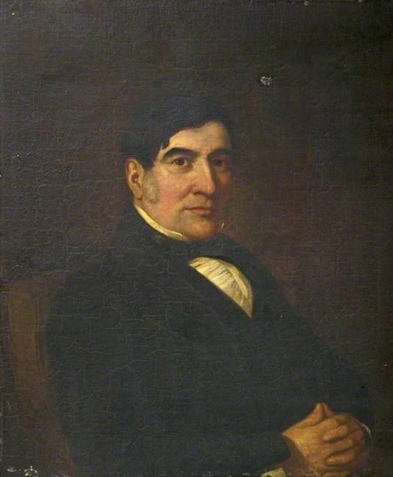 Wikioo.org - The Encyclopedia of Fine Arts - Painting, Artwork by Marshall Claxton - Portrait of an Unknown Man