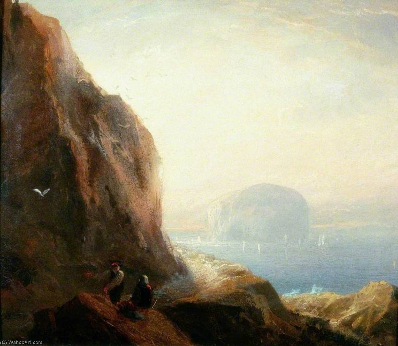Wikioo.org - The Encyclopedia of Fine Arts - Painting, Artwork by George Balmer - The Bass Rock