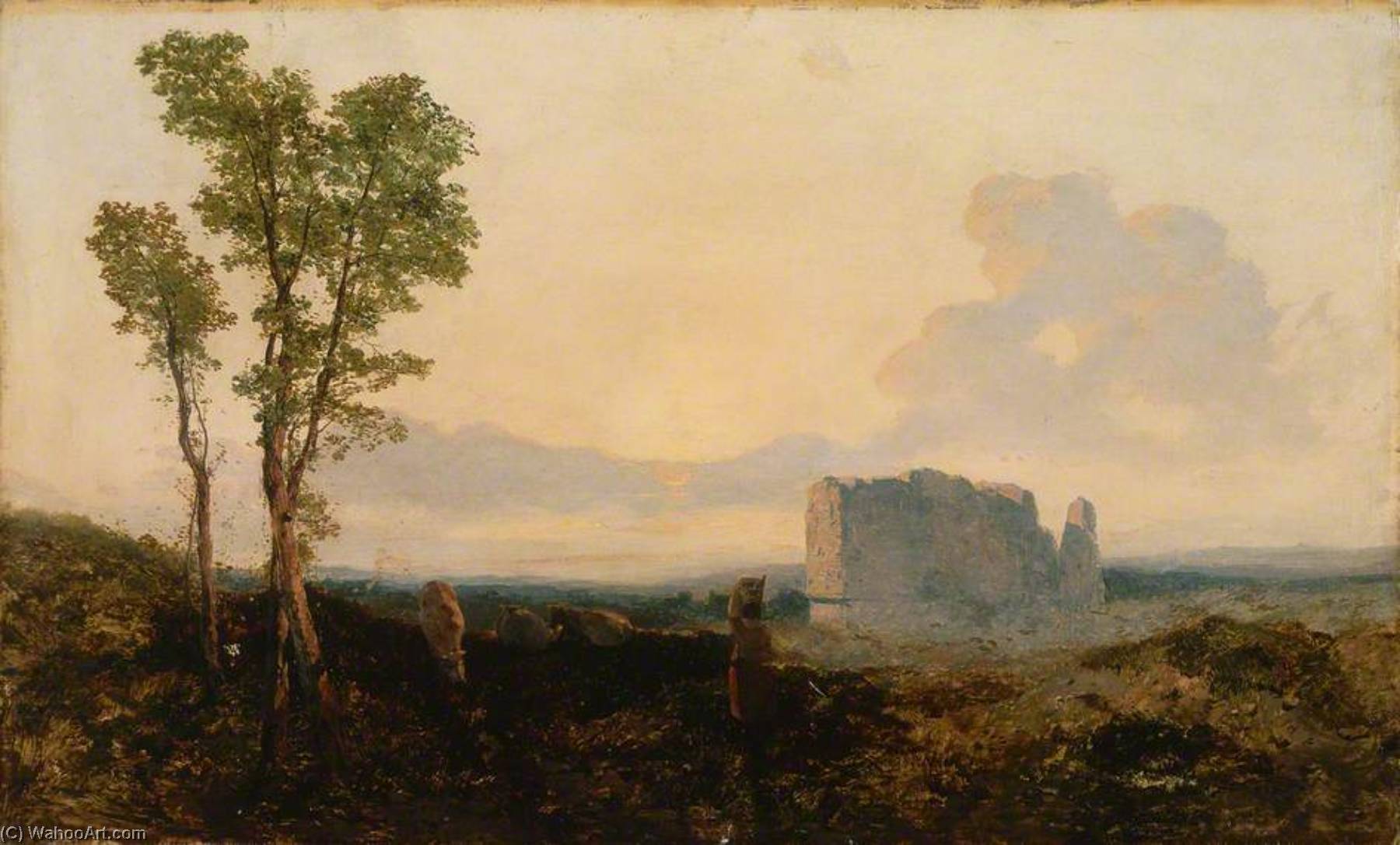 Wikioo.org - The Encyclopedia of Fine Arts - Painting, Artwork by William James Blacklock - Buit's Castle, Bewcastle