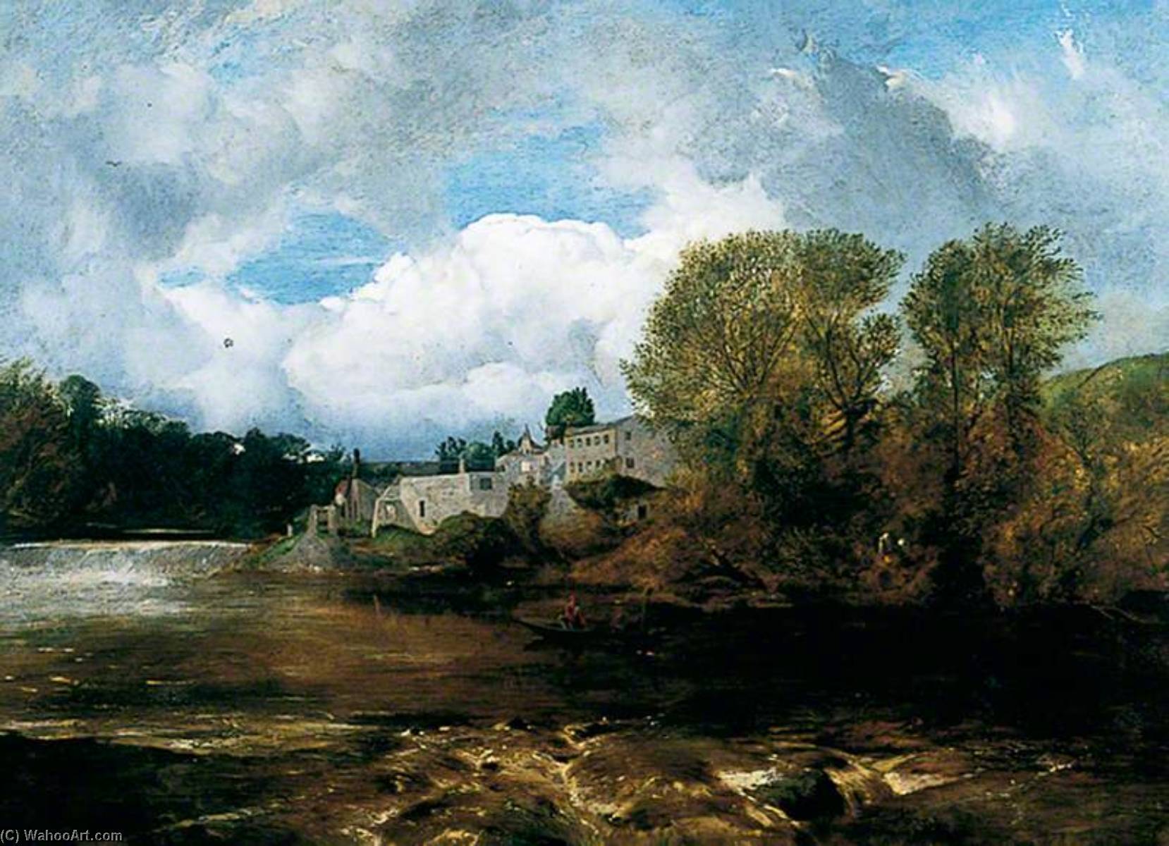 Wikioo.org - The Encyclopedia of Fine Arts - Painting, Artwork by William James Blacklock - Scene on the Wear