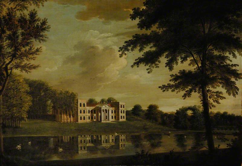 Wikioo.org - The Encyclopedia of Fine Arts - Painting, Artwork by Johann Heinrich Müntz - The Vyne from the North East