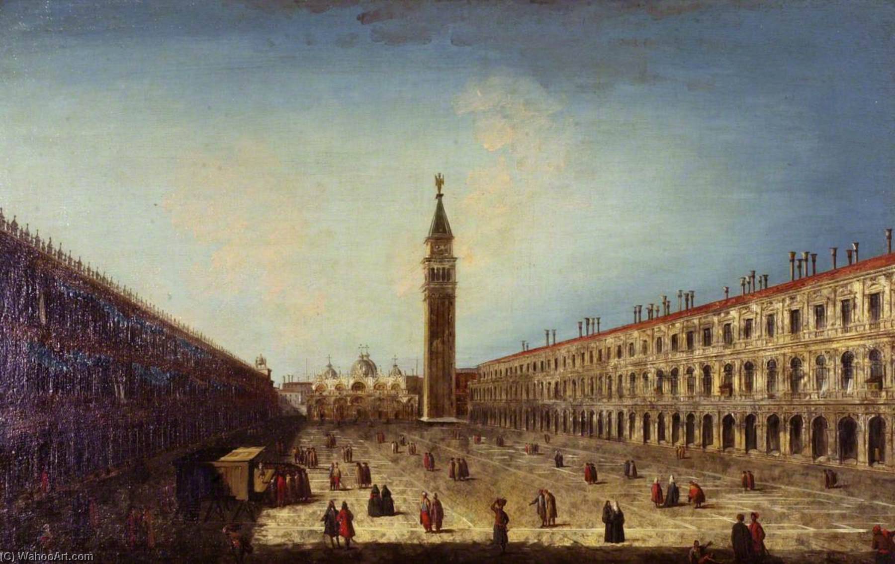 Wikioo.org - The Encyclopedia of Fine Arts - Painting, Artwork by Michele Giovanni Marieschi - The Piazza San Marco