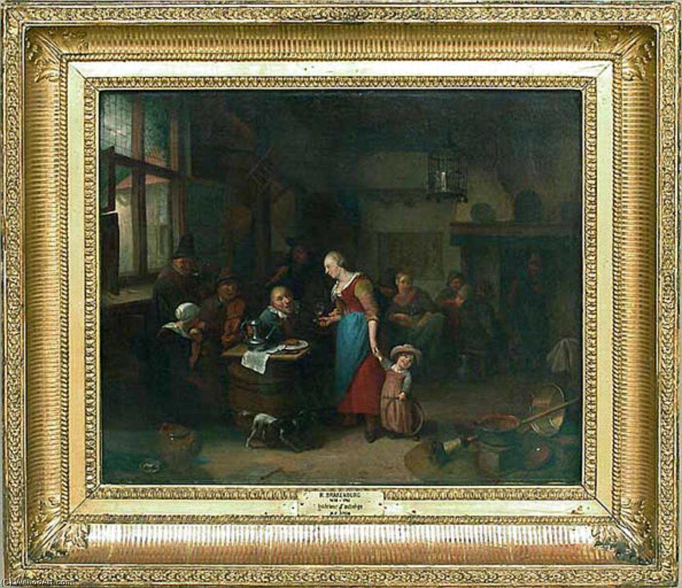 Wikioo.org - The Encyclopedia of Fine Arts - Painting, Artwork by Richard Brakenburg - Intérieur d'auberge