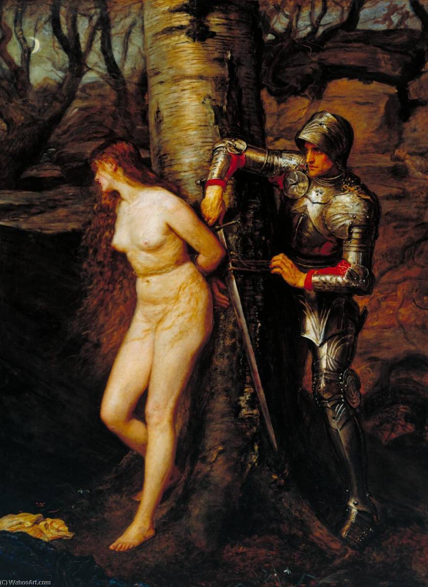 WikiOO.org - Encyclopedia of Fine Arts - Festés, Grafika John Everett Millais - The Knight Errant