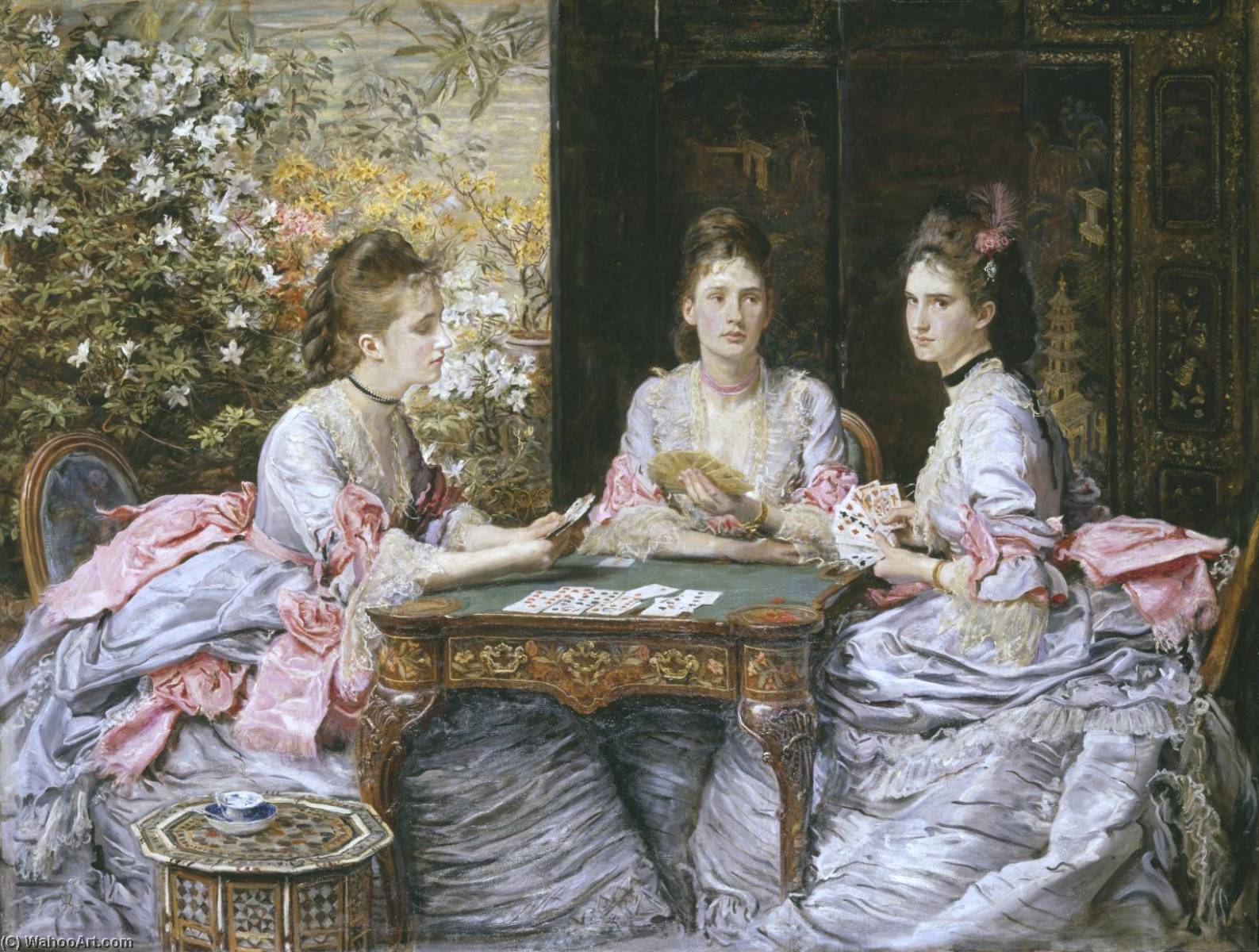 Wikioo.org - The Encyclopedia of Fine Arts - Painting, Artwork by John Everett Millais - Hearts are Trumps