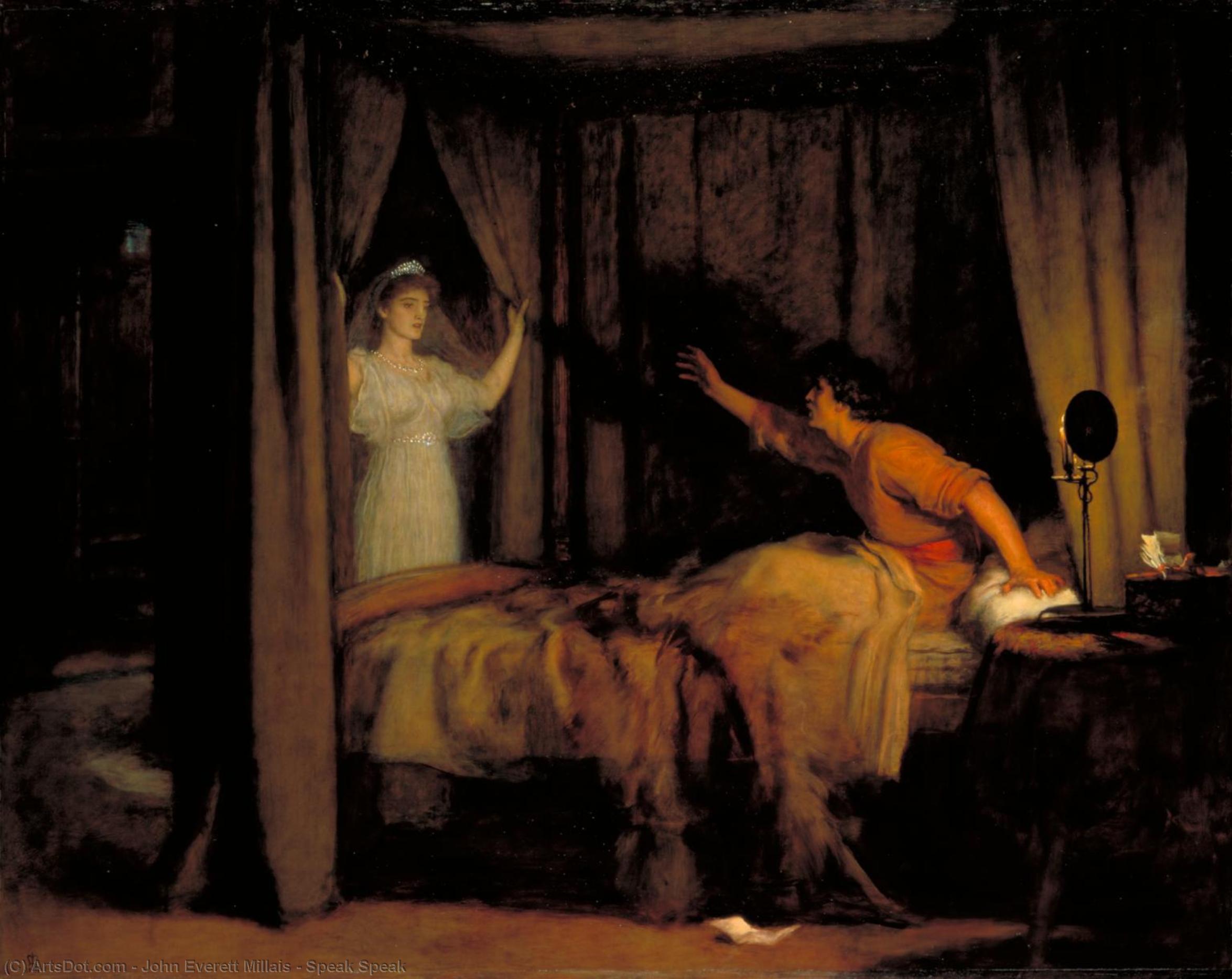 WikiOO.org - Enciclopedia of Fine Arts - Pictura, lucrări de artă John Everett Millais - Speak Speak