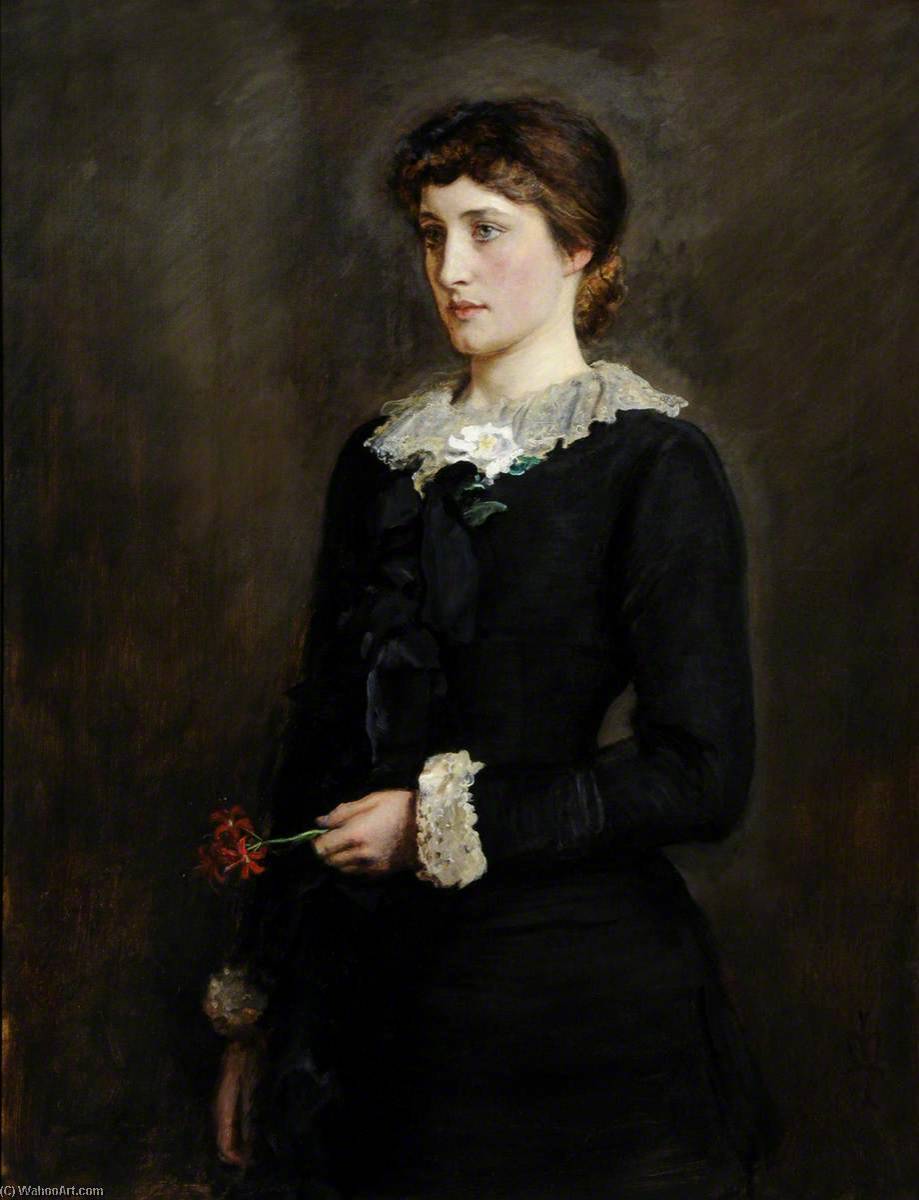 Wikioo.org - The Encyclopedia of Fine Arts - Painting, Artwork by John Everett Millais - A Jersey Lily