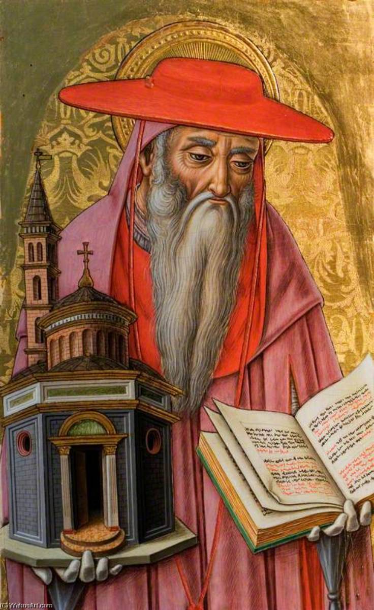 Wikioo.org - The Encyclopedia of Fine Arts - Painting, Artwork by Vittore Crivelli - Saint Jerome (panel from an altarpiece)