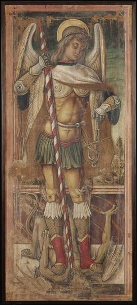 Wikioo.org - The Encyclopedia of Fine Arts - Painting, Artwork by Vittore Crivelli - Saint Michel