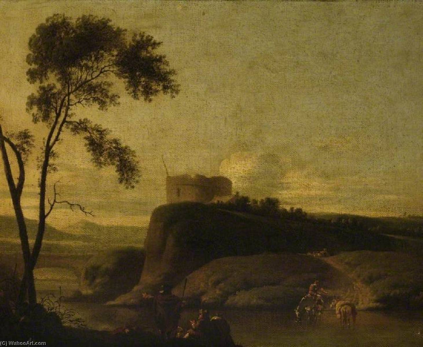 Wikioo.org - The Encyclopedia of Fine Arts - Painting, Artwork by Jan Asselijn - Italian Landscape