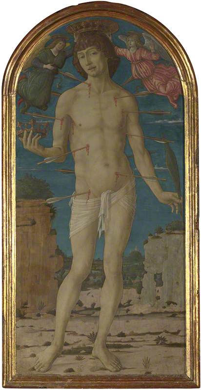 Wikioo.org - The Encyclopedia of Fine Arts - Painting, Artwork by Matteo Di Giovanni - Saint Sebastian