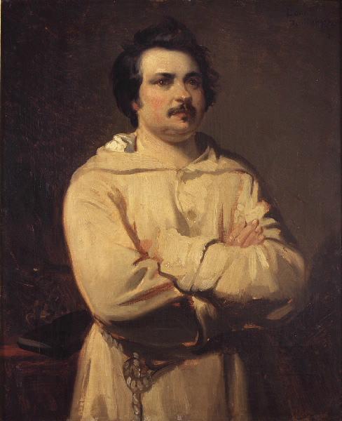 Wikioo.org – La Enciclopedia de las Bellas Artes - Pintura, Obras de arte de Louis Boulanger - Botas retrato d'Honoré delaware Balzac