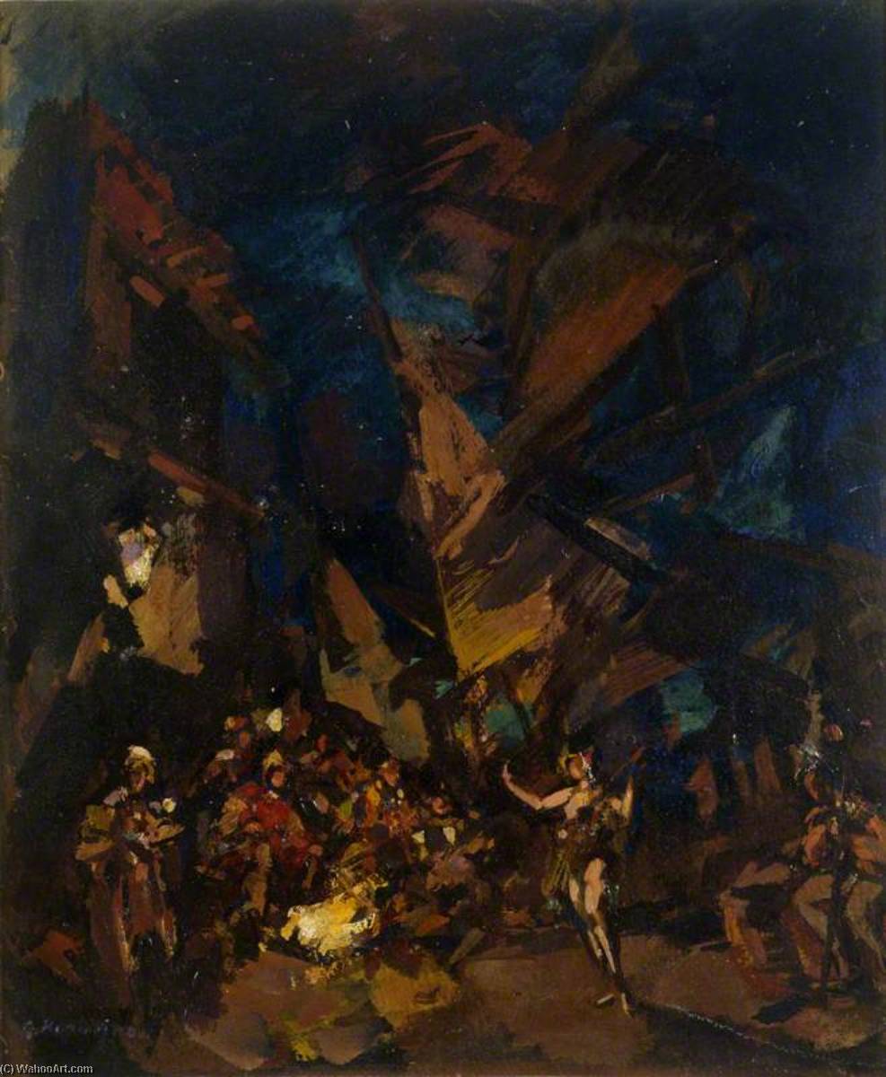 Wikioo.org - The Encyclopedia of Fine Arts - Painting, Artwork by Konstantin Alekseyevich Korovin - Design for the Ballet ('The Corsair')