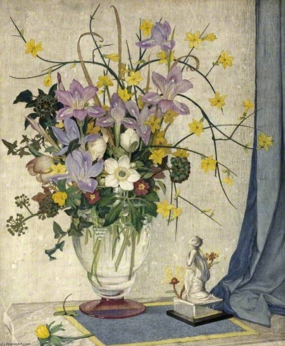 Wikioo.org - The Encyclopedia of Fine Arts - Painting, Artwork by Maxwell Ashby Armfield - January Flowers