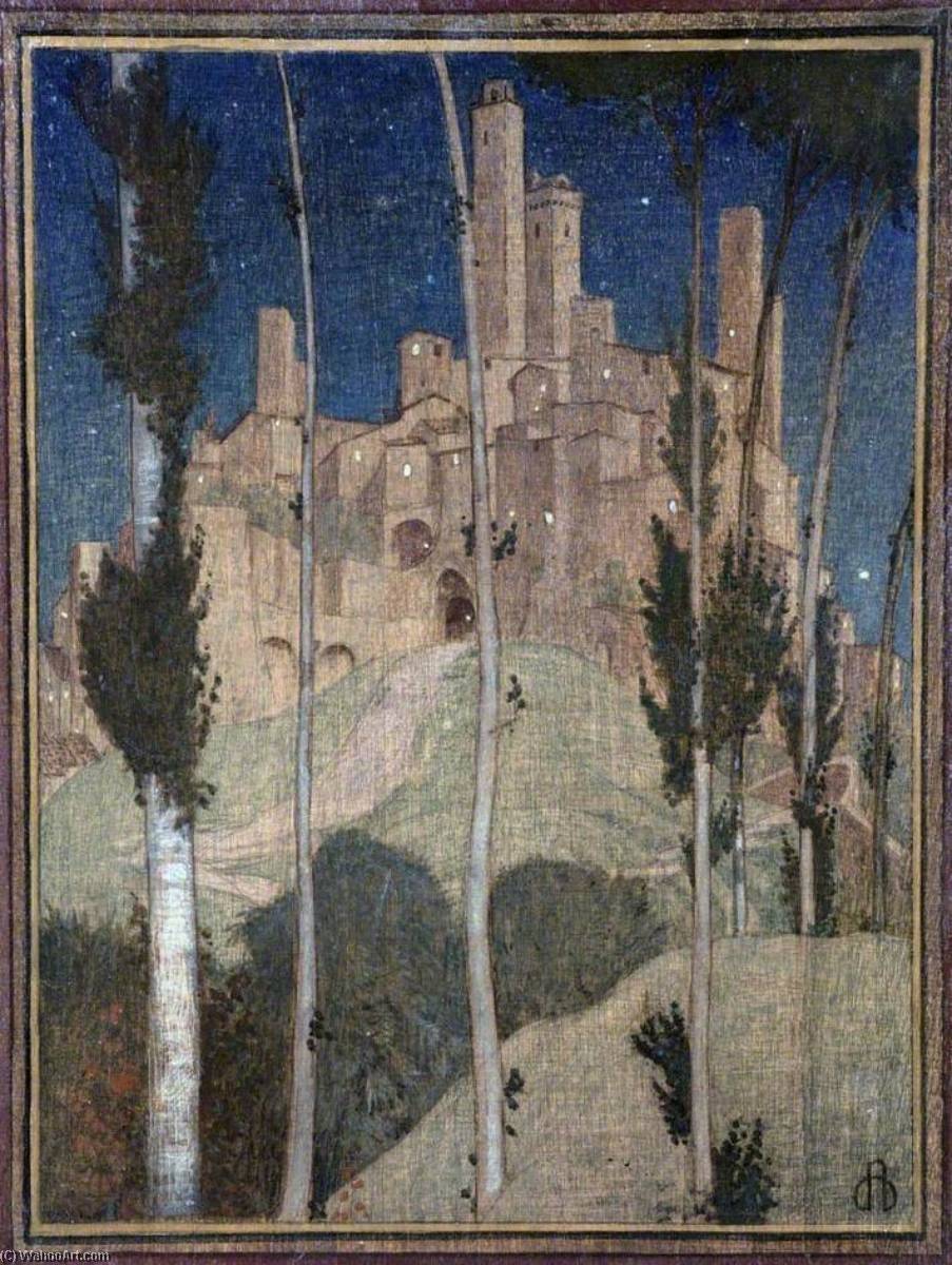 Wikioo.org - The Encyclopedia of Fine Arts - Painting, Artwork by Maxwell Ashby Armfield - San Gimignano, Italy